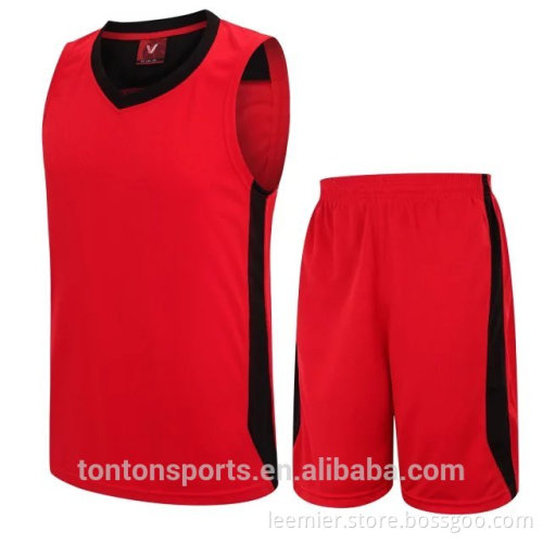High quality black custom mesh red basketball jersey